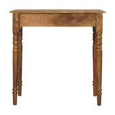 Oakish Turned Leg Writing Desk | Oak-Ish Solid Mango Wood