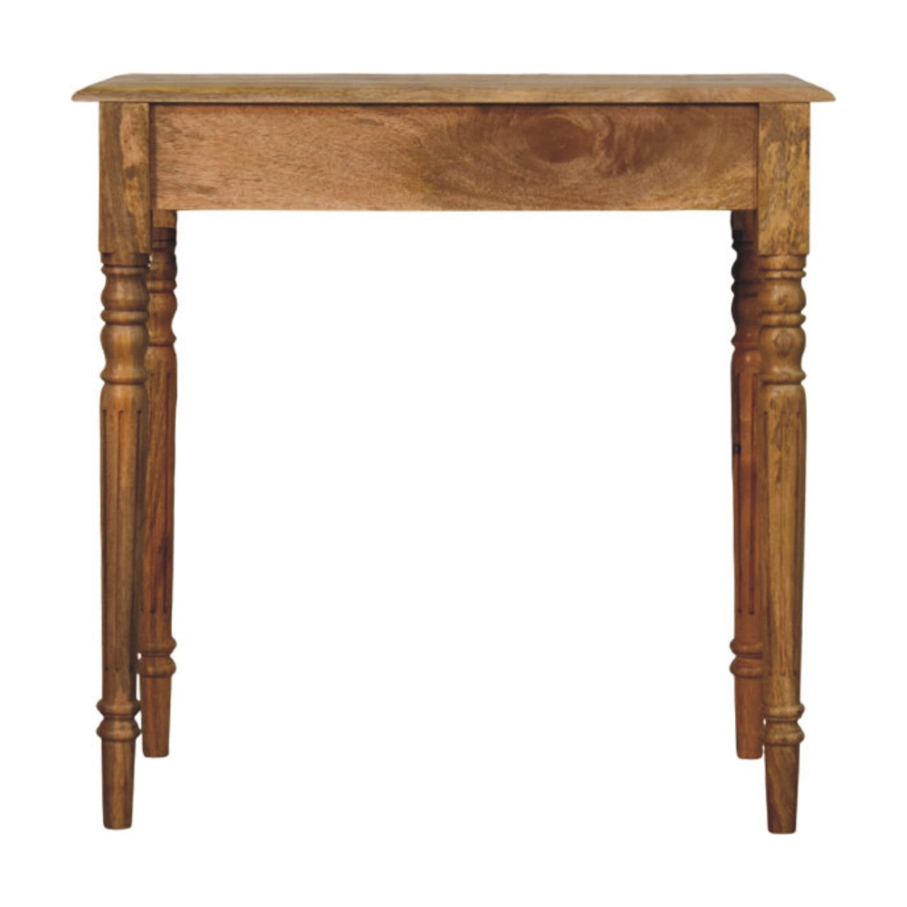 Oakish Turned Leg Writing Desk | Oak-Ish Solid Mango Wood