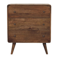 Curve Edge 3 Drawer Chest