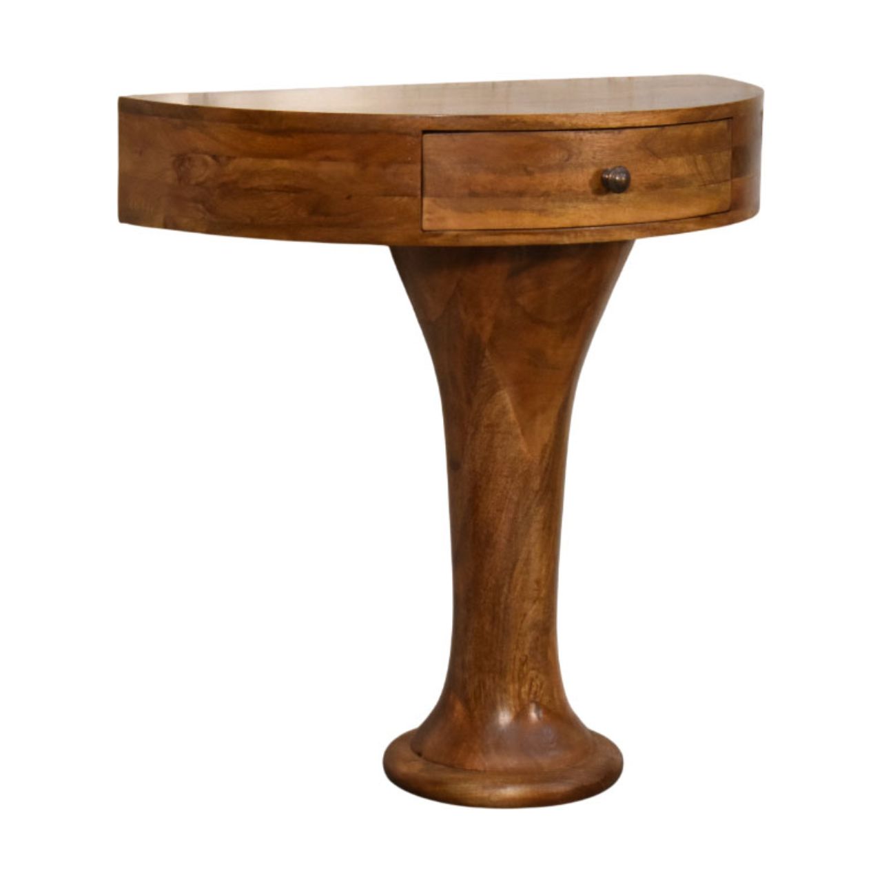 Amber Pedestal Console Table