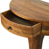 Amber Pedestal Console Table