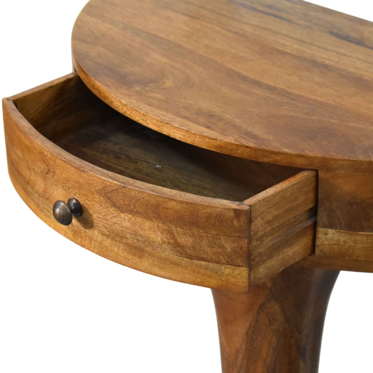 Amber Pedestal Console Table