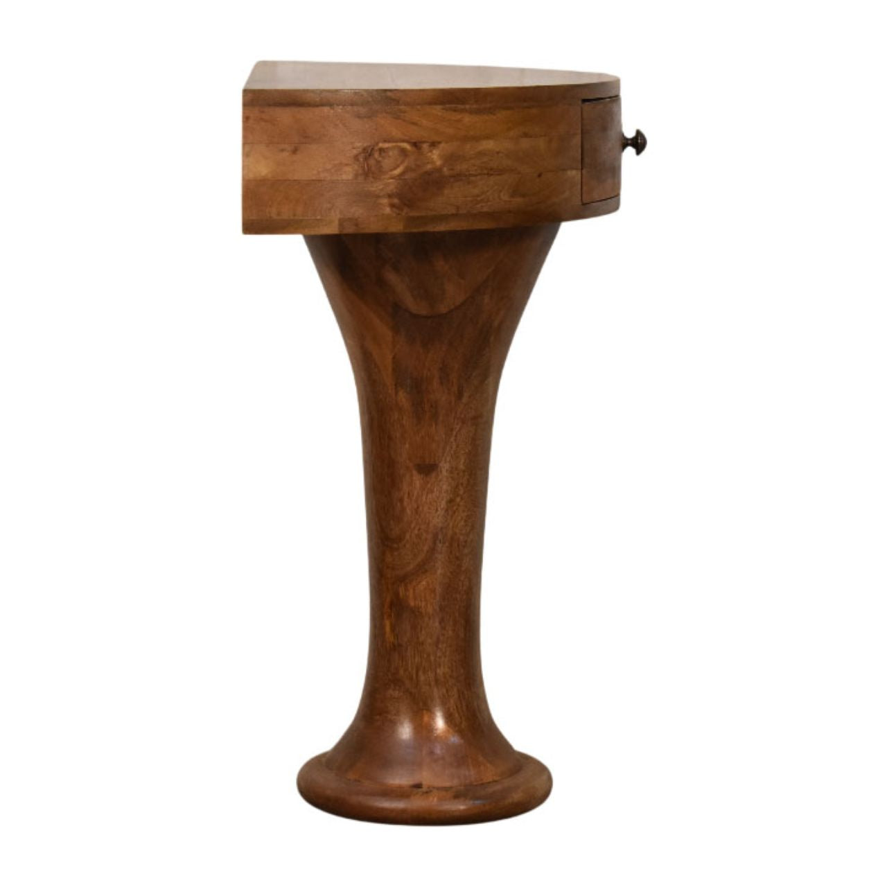 Amber Pedestal Console Table