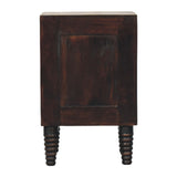 Spindle Mocha Bedside Table