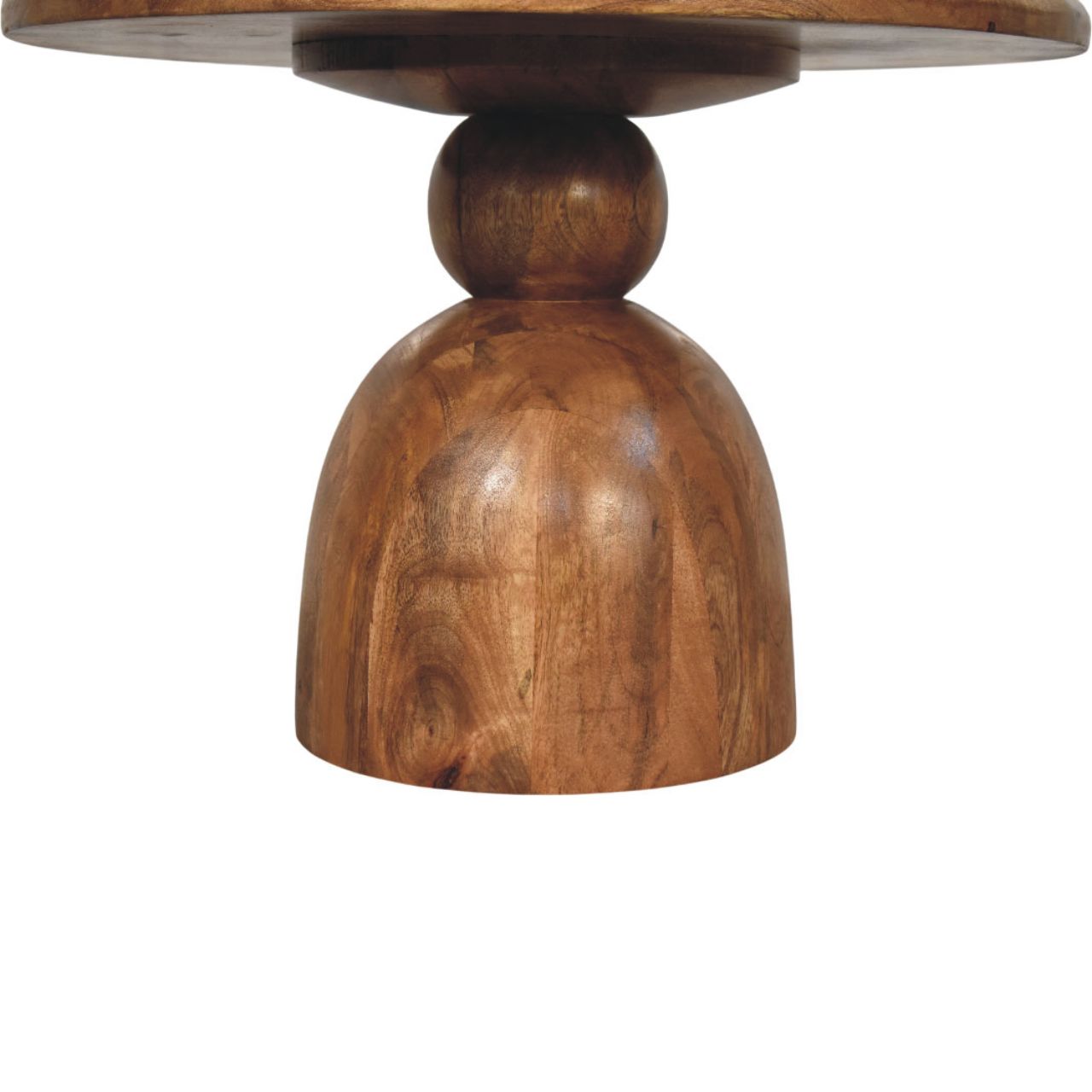 Sculpted Pedestal Coffee Table