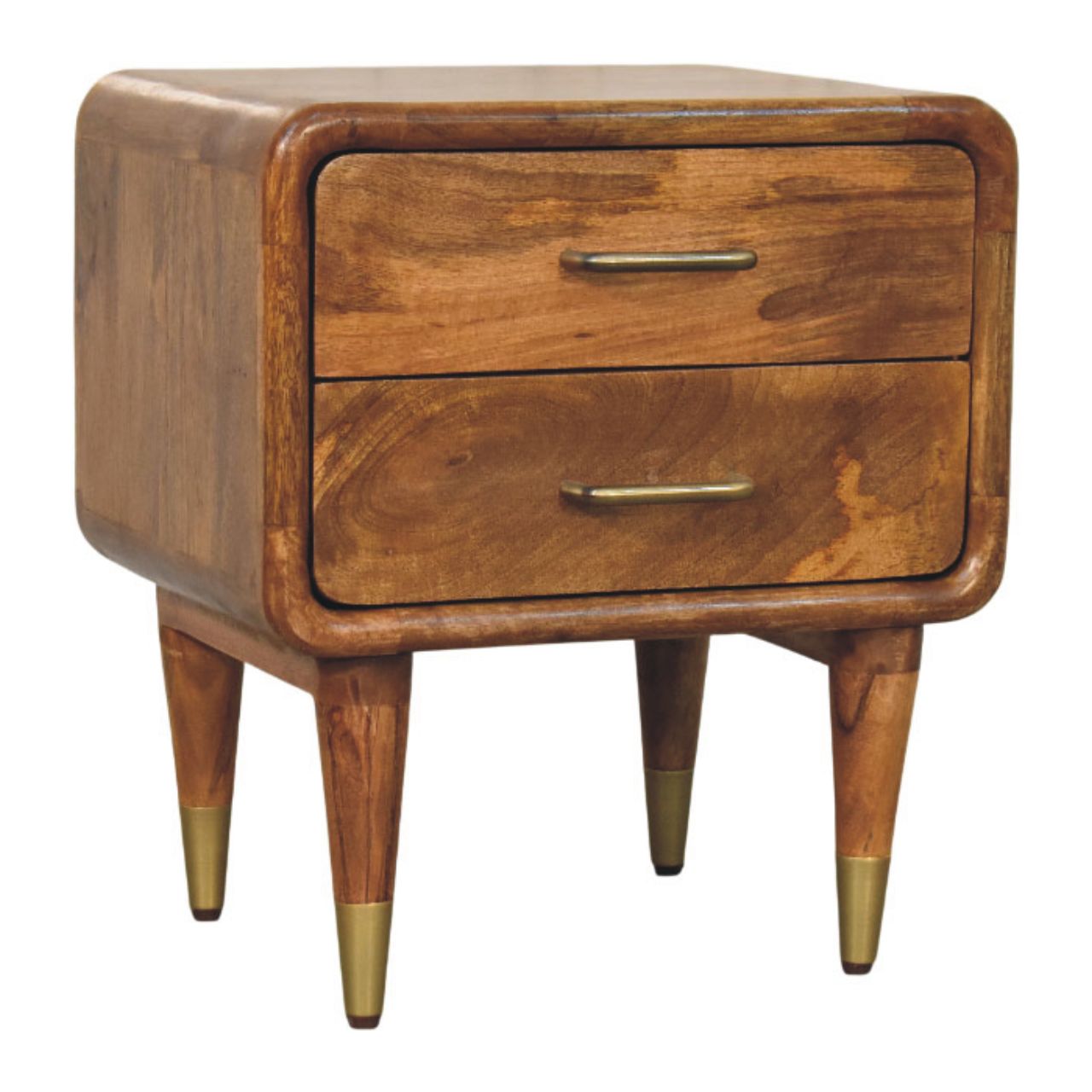 Amber Oak Bedside Table