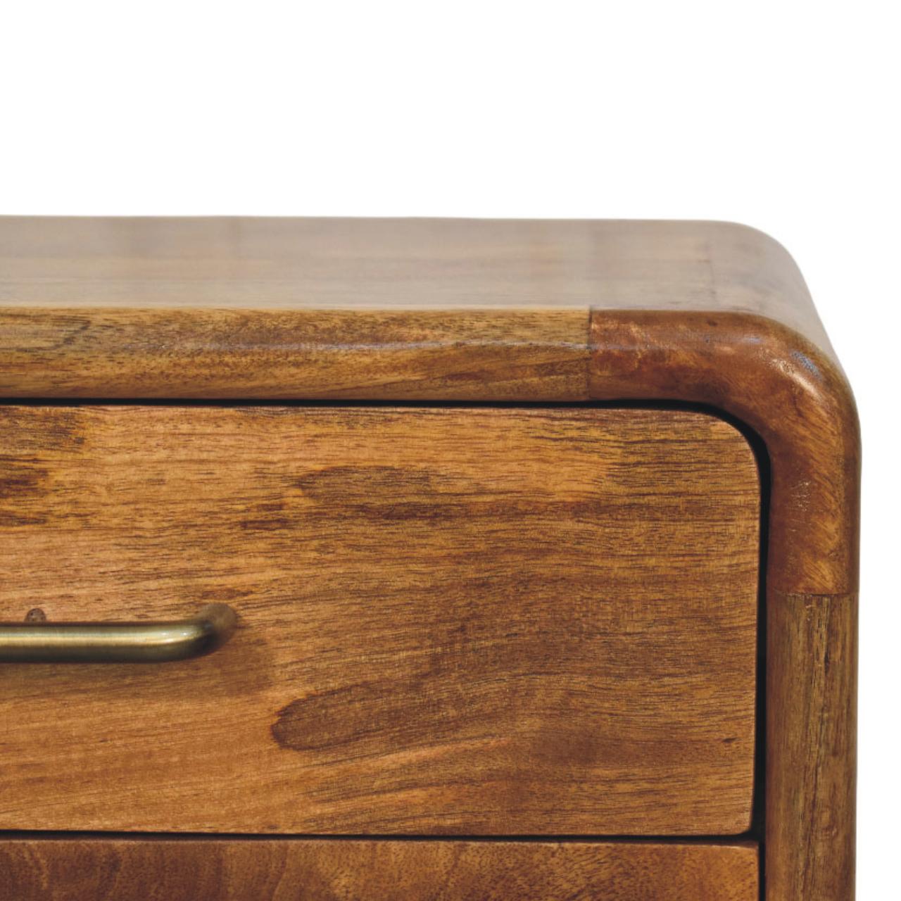 Amber Oak Bedside Table