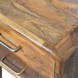 Amber Oak Bedside Table
