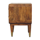Amber Oak Bedside Table