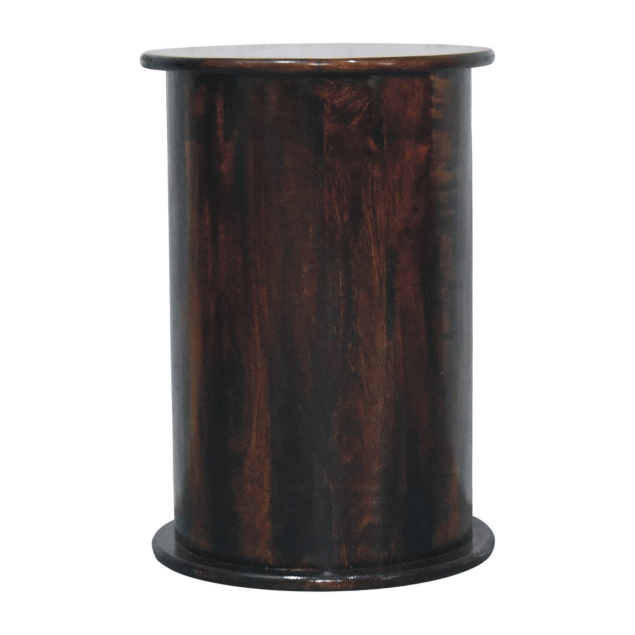 California Walnut Drum 3 Drawer Chest
