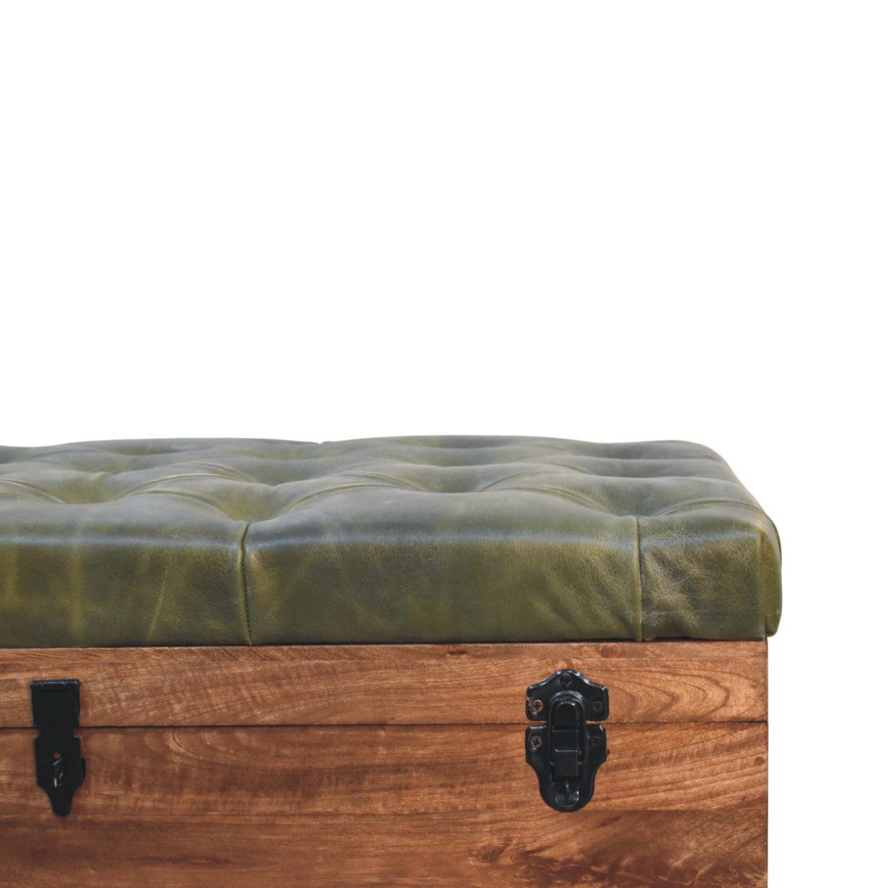 Roasted Almond Storage Trunk Bench