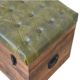 Roasted Almond Storage Trunk Bench