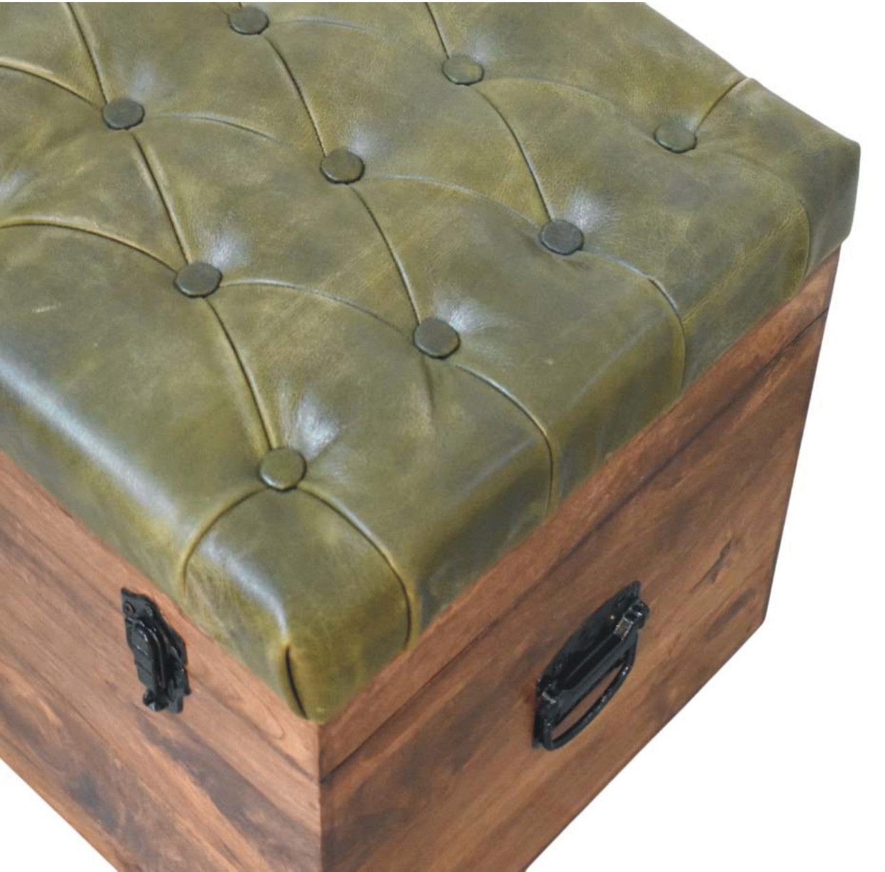 Roasted Almond Storage Trunk Bench
