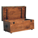 Roasted Almond Storage Trunk Bench