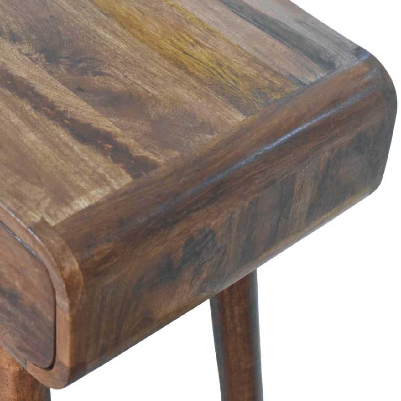 Curved Two Drawer Console Table
