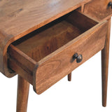 Curved Two Drawer Console Table