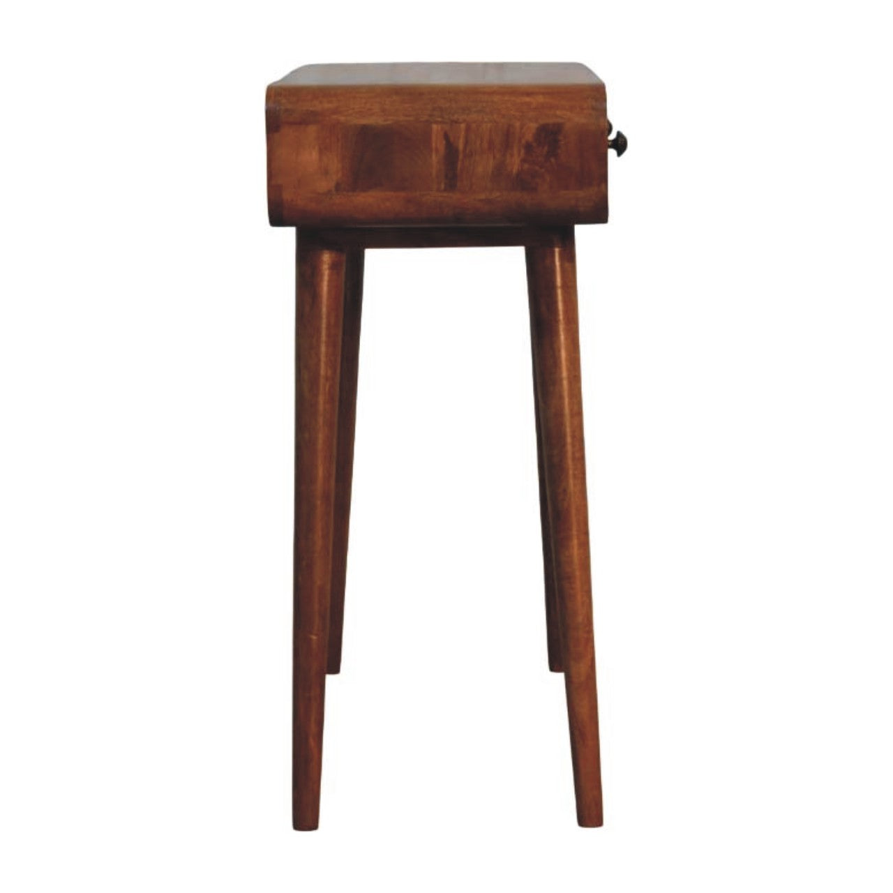 Curved Two Drawer Console Table