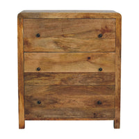 Oakish Three Drawer Chest