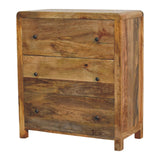 Oakish Three Drawer Chest