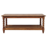 Spindle Coffee Table with Open Shelf