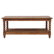 Spindle Coffee Table with Open Shelf