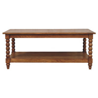 Spindle Coffee Table with Open Shelf