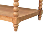 Spindle Coffee Table with Open Shelf