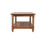 Spindle Coffee Table with Open Shelf