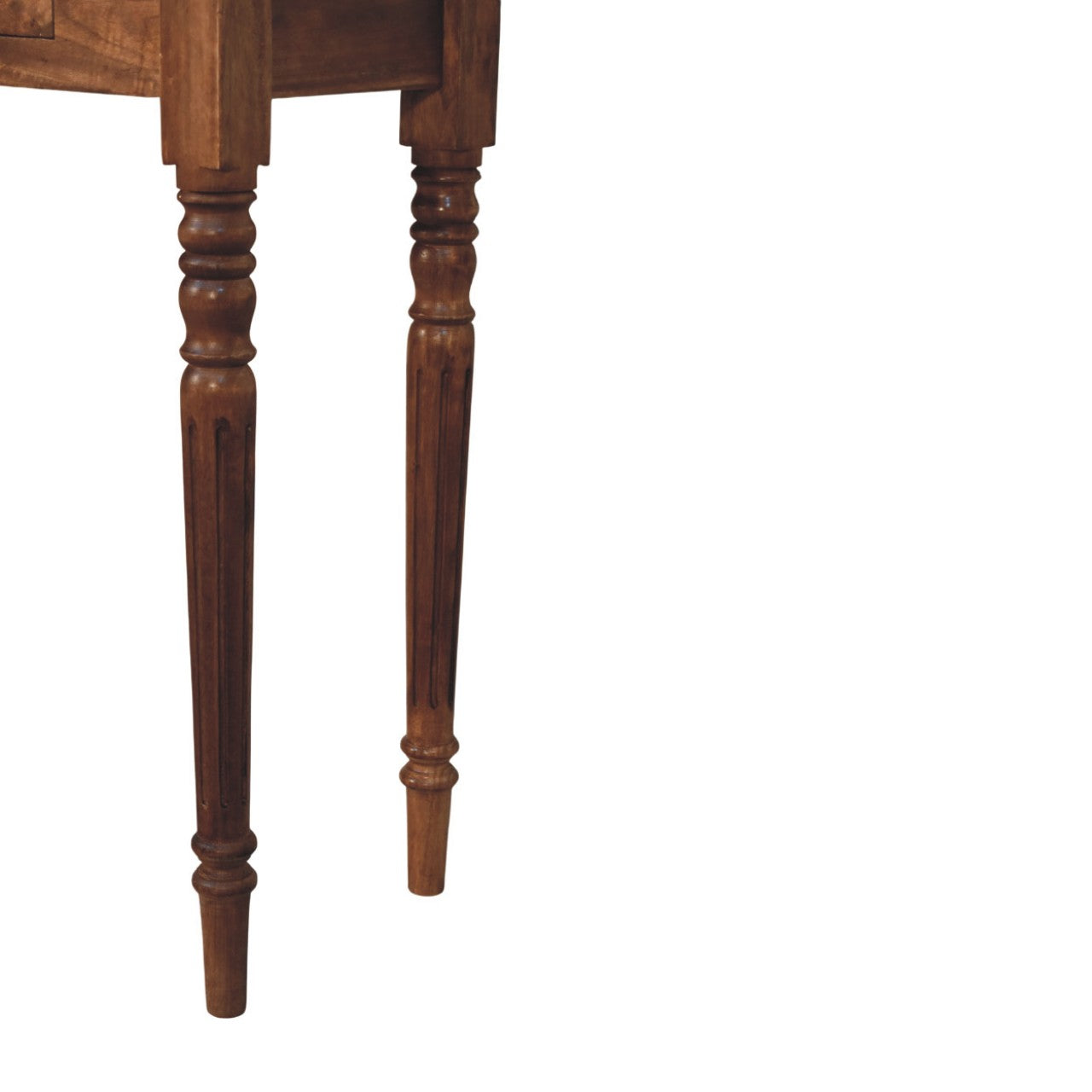 Three Drawer Console with Turned Legs