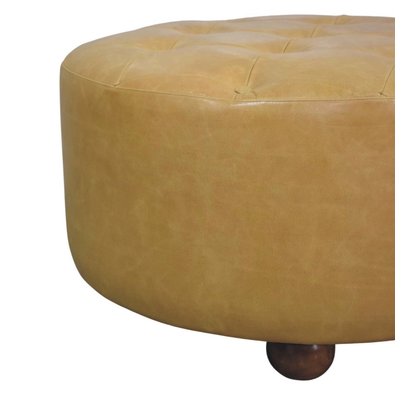 Amber Oak Leather Coffee Table
