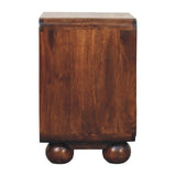 California Walnut Rattan Bedside