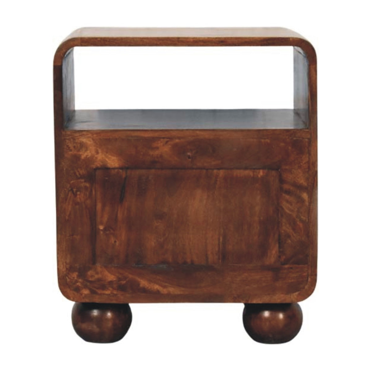 California Walnut Rattan Bedside