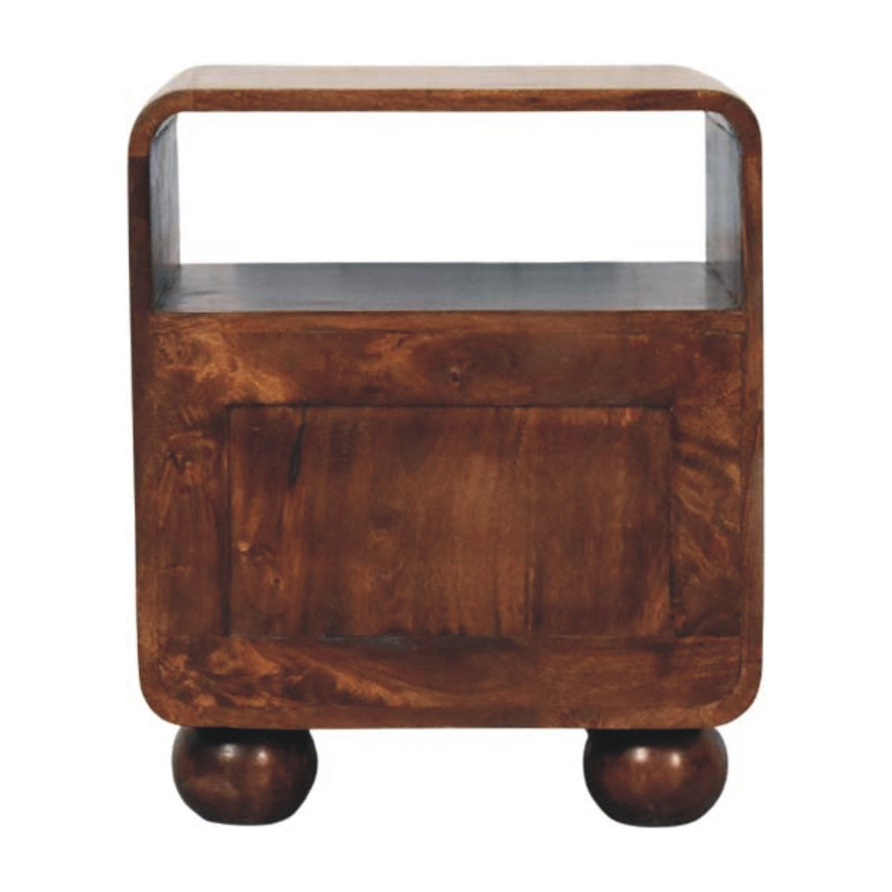 California Walnut Rattan Bedside