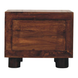 California Walnut Two Drawer Bedside