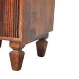 Harper Ribbed Chestnut Bedside