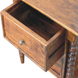 Spindle Beaded Bedside Table