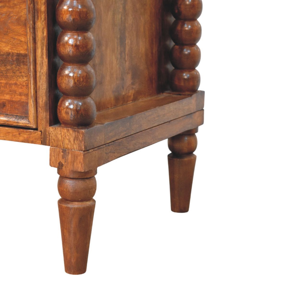 Spindle Beaded Bedside Table