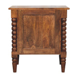 Spindle Beaded Bedside Table