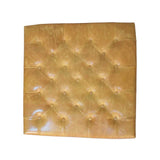 Tan Leather Upholstered Ottoman