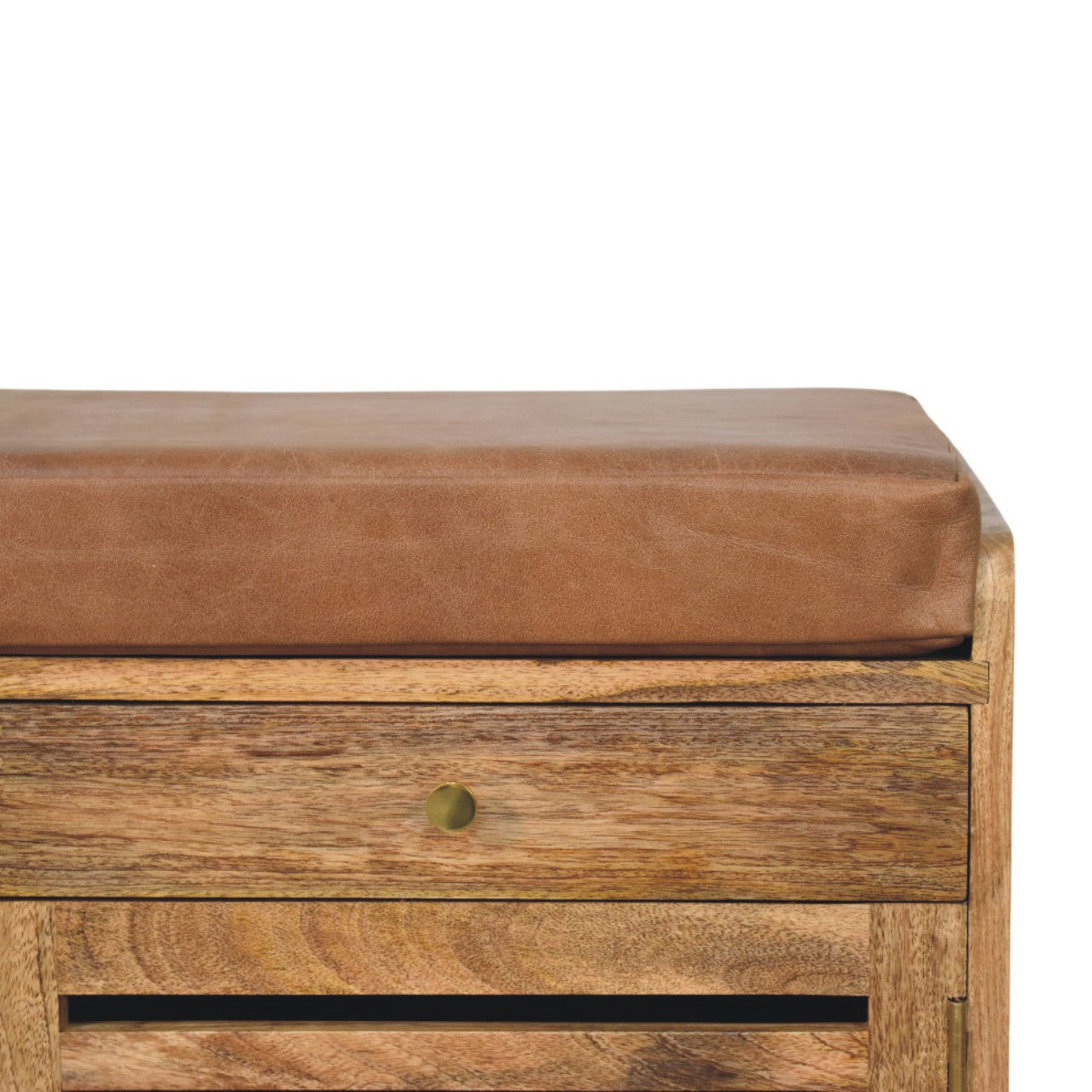 Oakridge Leather Shoe Cabinet