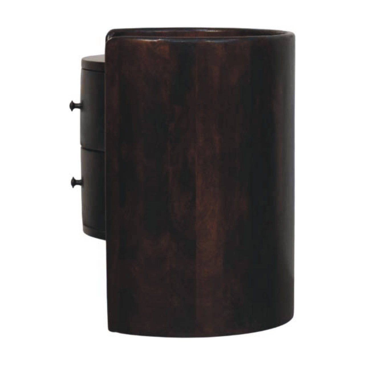 Velvet Mocha Round Side Table