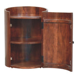 Winewood Round Side Cabinet