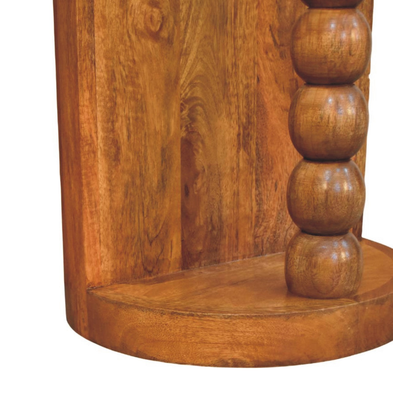 Marble-Top Spindle Side Table