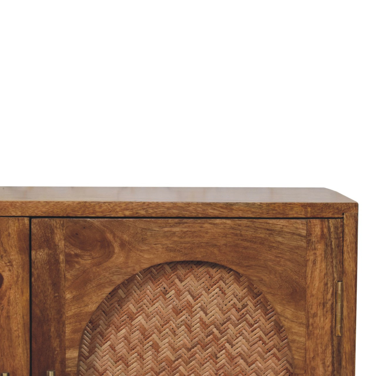 Arched Rattan Two-Door Sideboard