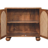 Arched Rattan Two-Door Sideboard