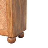 Arched Rattan Two-Door Sideboard