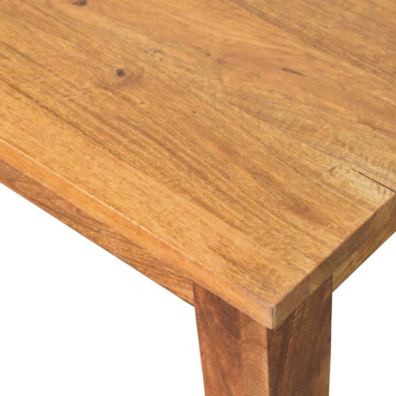 Golden Teak Solid Wood Dining Table