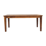 Classic Golden Teak Solid Wood Dining Table