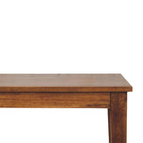 Classic Golden Teak Solid Wood Dining Table