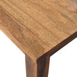 Classic Golden Teak Solid Wood Dining Table